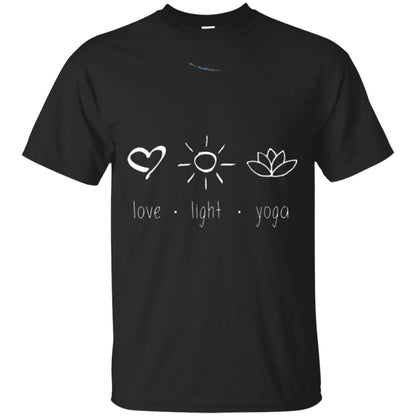 Yoga Lovers T-shirt Love Light Yoga Black