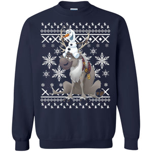 Film T-shirt Frozen Olaf Sven Riding Antler