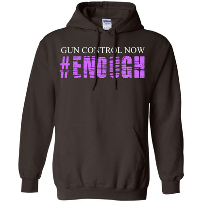 Anti Gun T-shirt Gun Control Now Enough Dark Chocolate