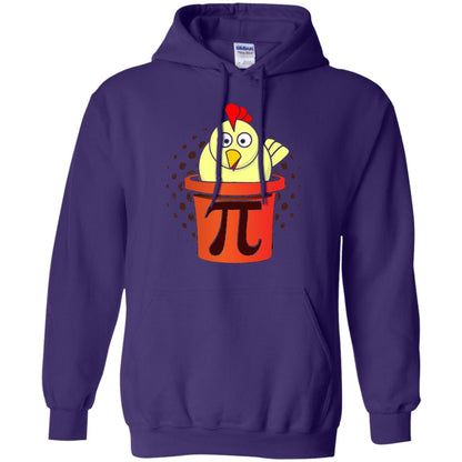 Chicken Pot Pi Funny Math T-shirt Purple