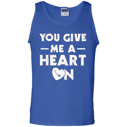 Funny Valentine_s Day Saying T-shirt You Give Me A Heart On Royal