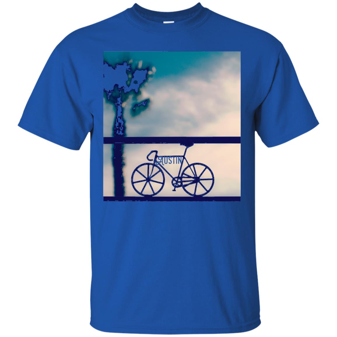 Biking In Austin T-shirt Royal