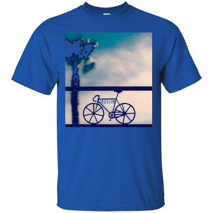 Biking In Austin T-shirt Royal