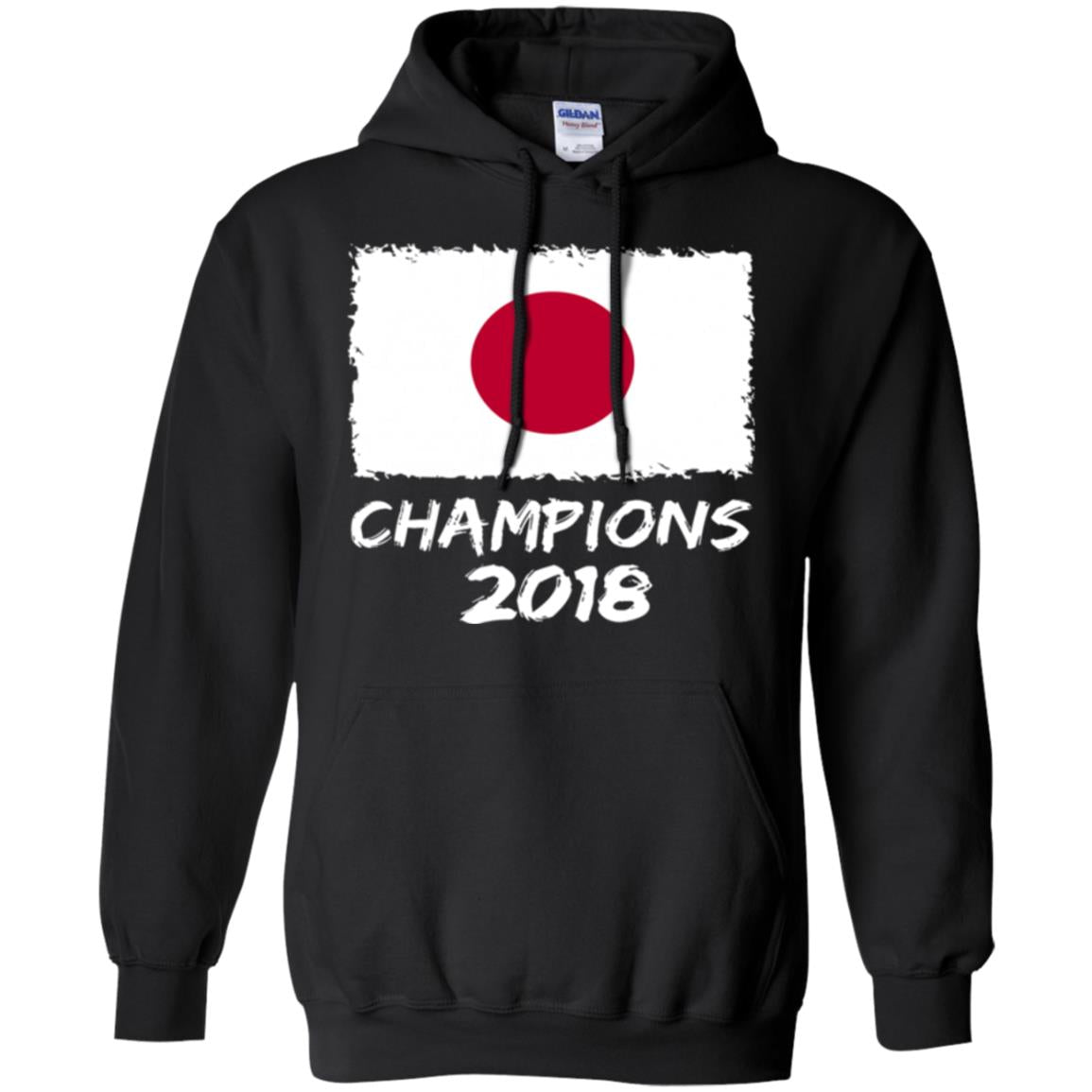 Football Lover T-shirt Japan Champions 2018 T-shirt Black