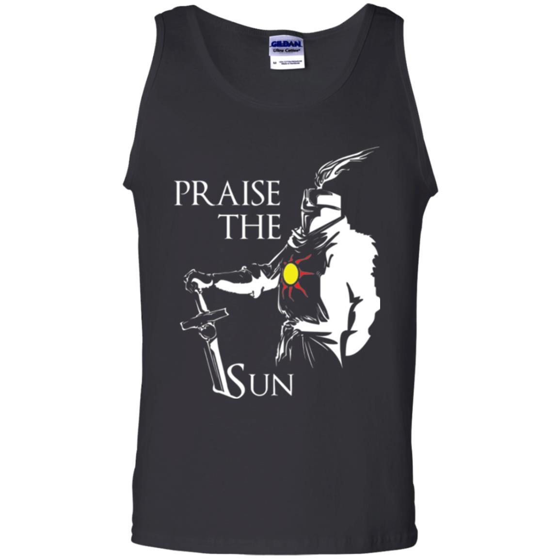 Gamer T-shirt Praise The Sun Knight T-shirt Black