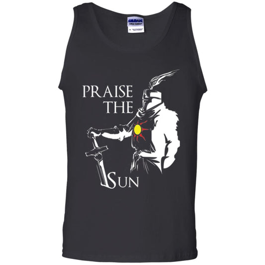 Gamer T-shirt Praise The Sun Knight T-shirt Black
