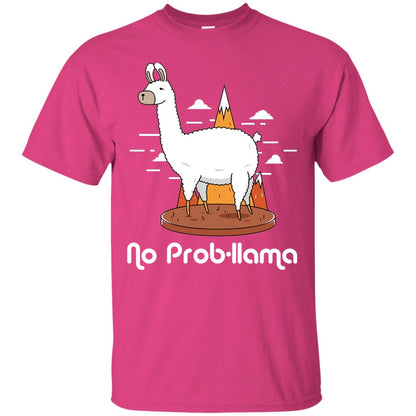 No Prob-llama Llama Shirt Heliconia