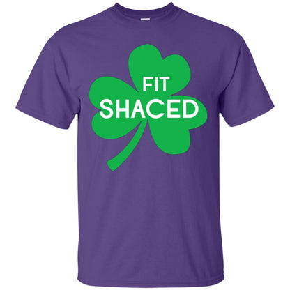 Saint Patrick's Day T-shirt Shamrocks Fit Shaced Purple
