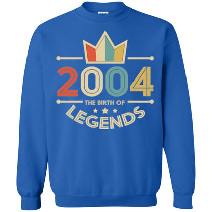 Brithday T-shirt Vintage 2004 The Birth Of Legends Royal