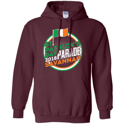 Parade Savannah 2018 Ireland Flag St. Patrick_s Day T-shirt Maroon