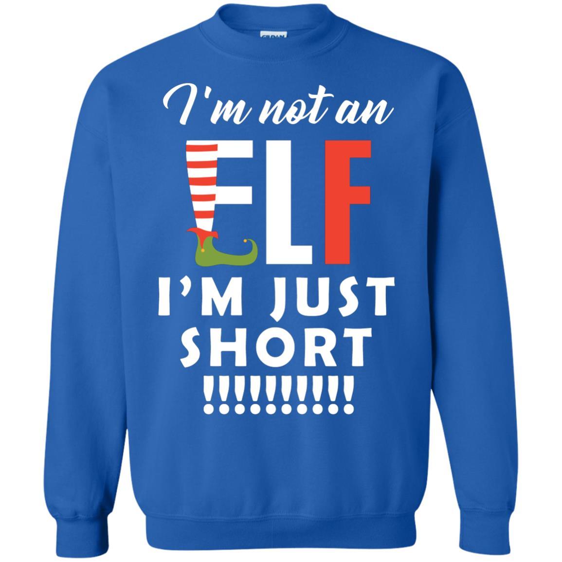 Christmas T-shirt I'm Not An Elf I'm Just Short Royal