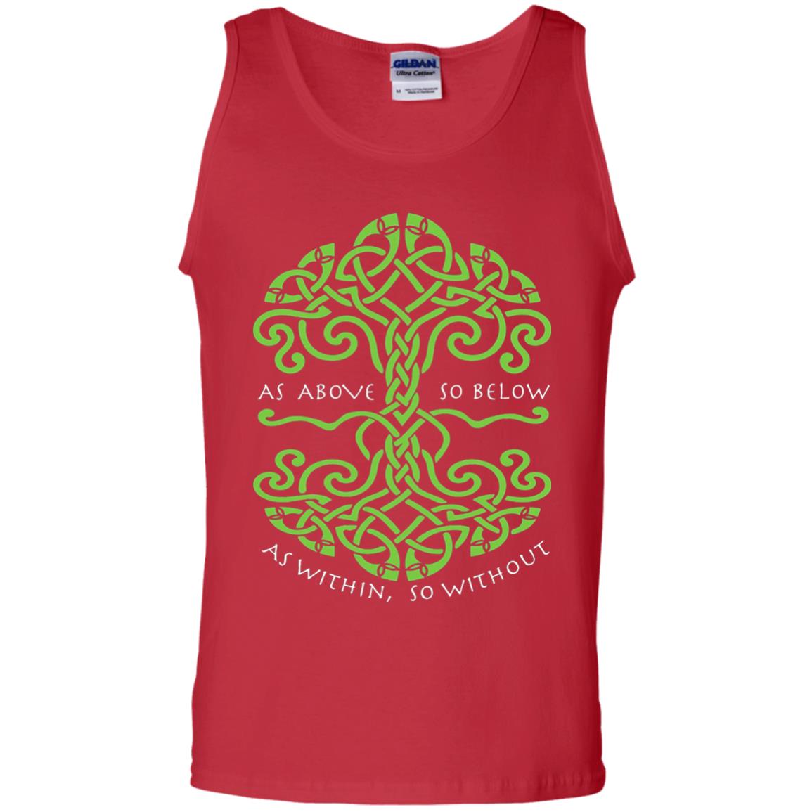 As Above So Below Wiccan Pagan Witche T-shirt Red