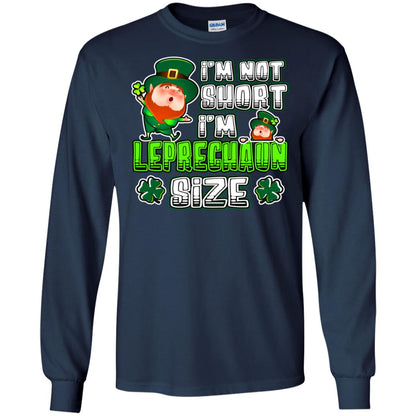 Im Not Short Im Leprechuan Size Irishman Ireland Shirt Navy