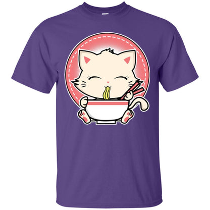 Kawaii Japanese Anime Cat Ramen T-shirt