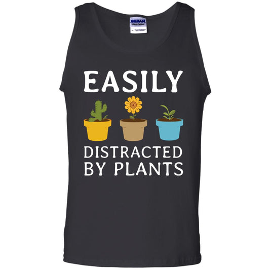 Easily Distracted By Plants Gardener Shirt Black