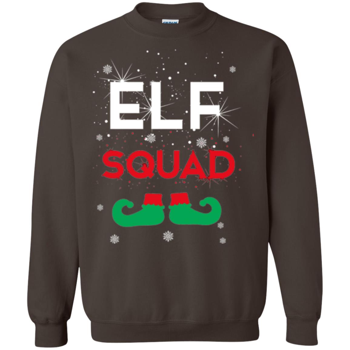Christmas T-shirt Elf Squad Dark Chocolate