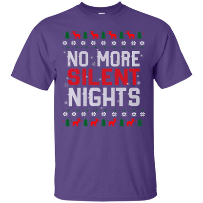 No More Silent Night Chritsmas Idea Quote Gift Shirt Purple