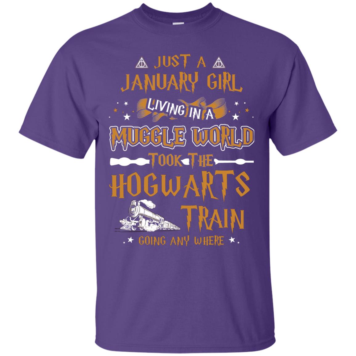 Just A January Girl Living In A Muggle World Took The Hogwarts Train Going Any Where Purple