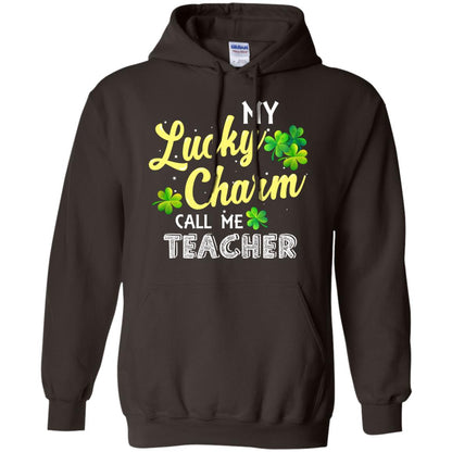 My Lucky Charms Call Me Teacher Saint Patrick_s Day Gift Shirt For Teacher Dark Chocolate
