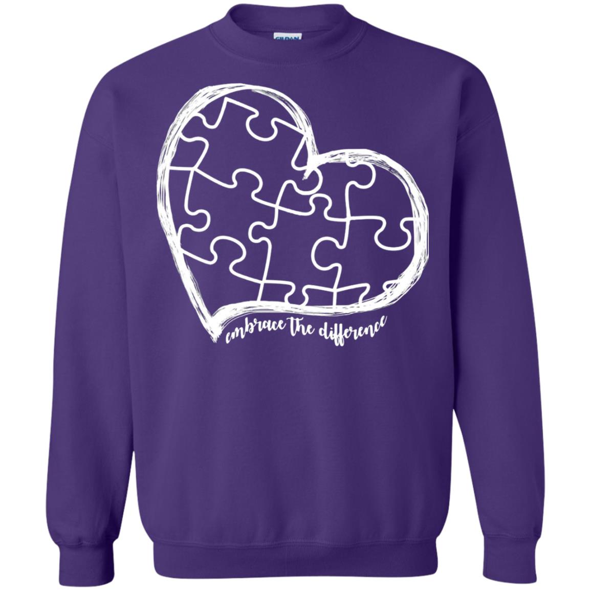 Autism Awareness Embrace Differences Shirt Purple