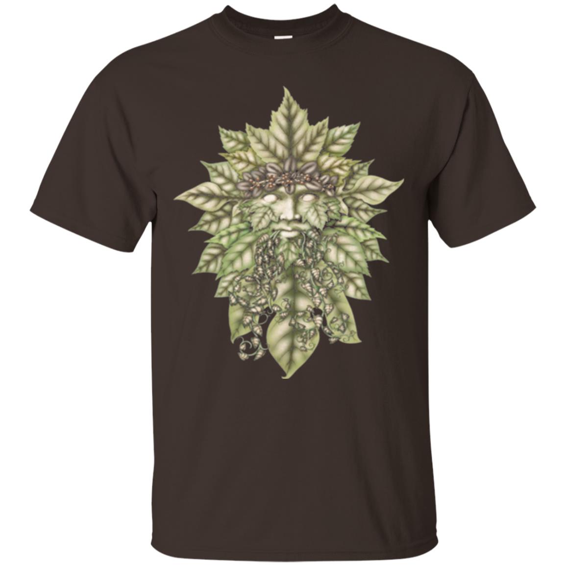 Greenman Green Man Festival T-shirt Dark Chocolate