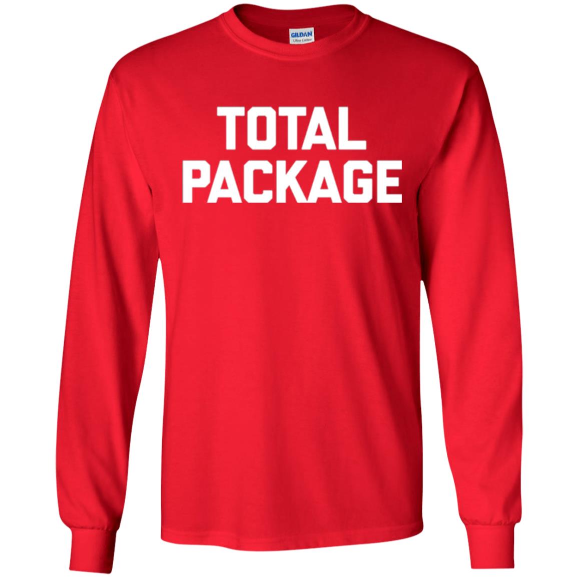 Novelty Humor T-shirt Total Package Red