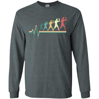 Boxing Heartbeat Boxer Gift Shirt Dark Heather