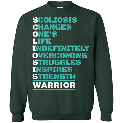 Changes One_s Life Indefinitely Overcoming Struggles Inspires Strength Coliosis Warrior Forest Green