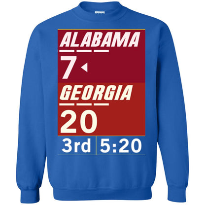 Football Lover T-shirt Alabama 26-23 Comeback Win 2-sided Royal