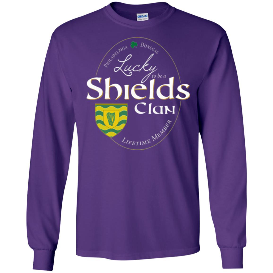 St Patricks Day T-shirt Shields Clan Lucky Lifetime Member T-shirt Purple