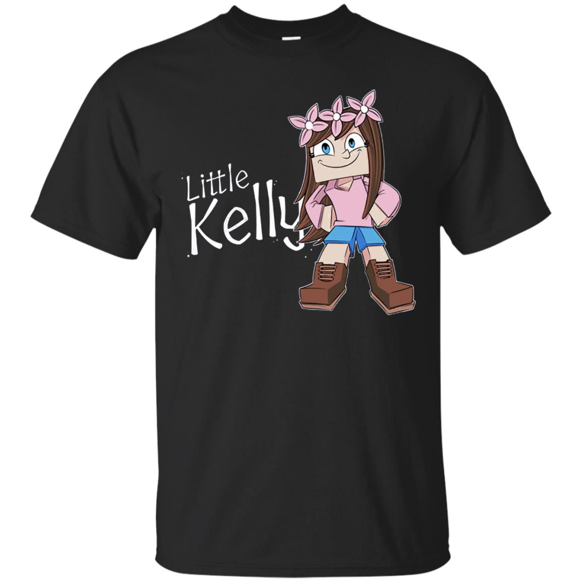 Little Kelly Minecraft Little Club Adventures Shirt Black