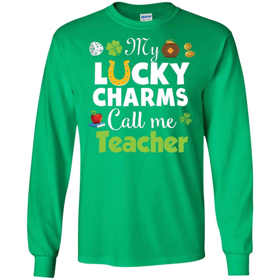 My Lucky Charms Call Me Teacher St Patricks Day T-shirt Irish Green