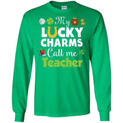 My Lucky Charms Call Me Teacher St Patricks Day T-shirt Irish Green