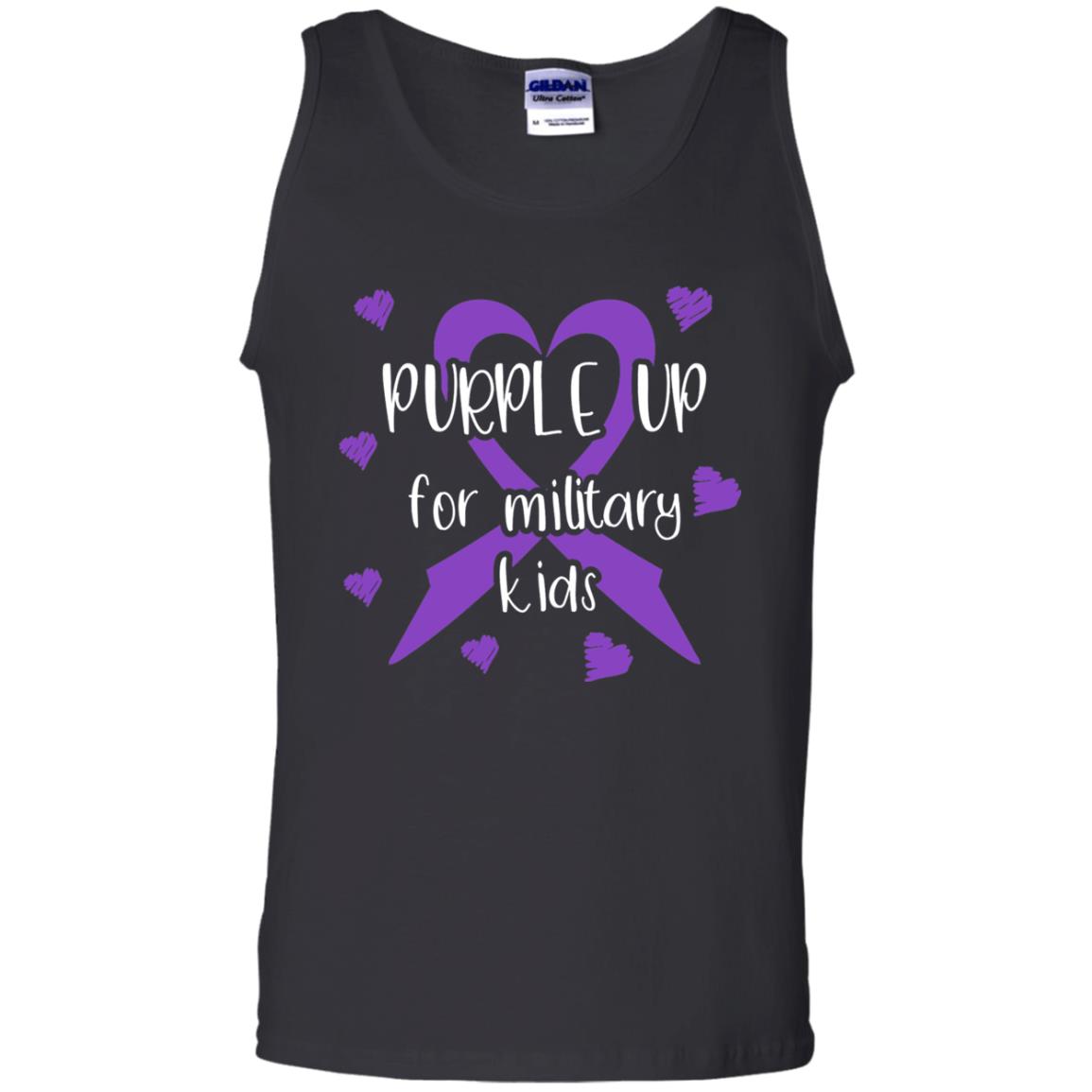 Purple Up For Military Kids Shirt Black