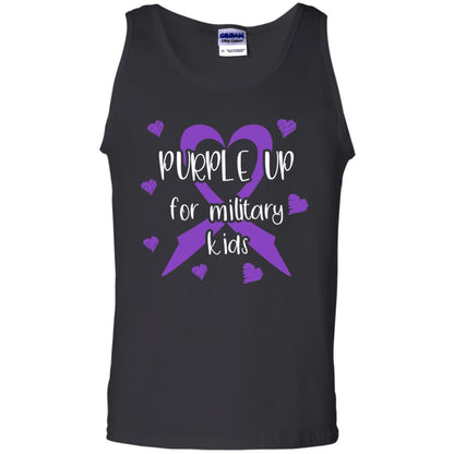 Purple Up For Military Kids Shirt Black