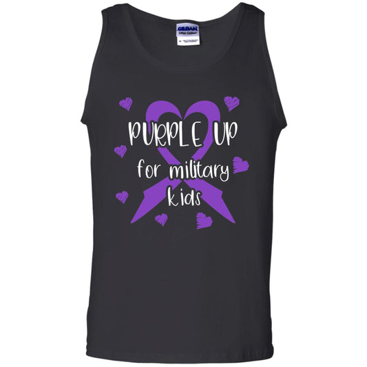 Purple Up For Military Kids Shirt Black