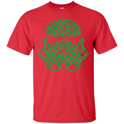 Stormtrooper Clovers St. Patrick_s Graphic T-shirt Red
