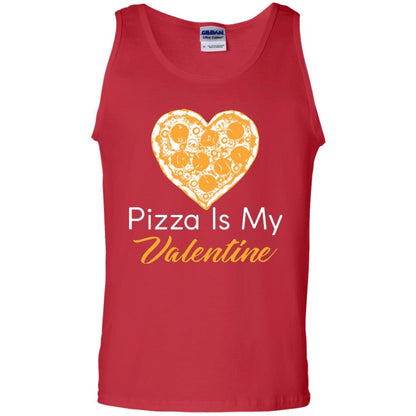 Pizza Lover T-shirt Pizza Is My Valentine Red