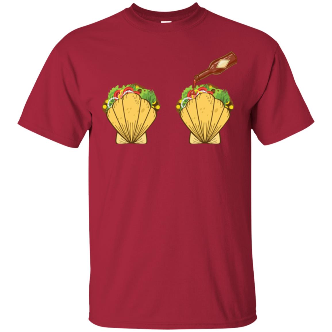 Mermaid Shell T-shirt Taco Bra And Spicy Chili Sauce Cardinal