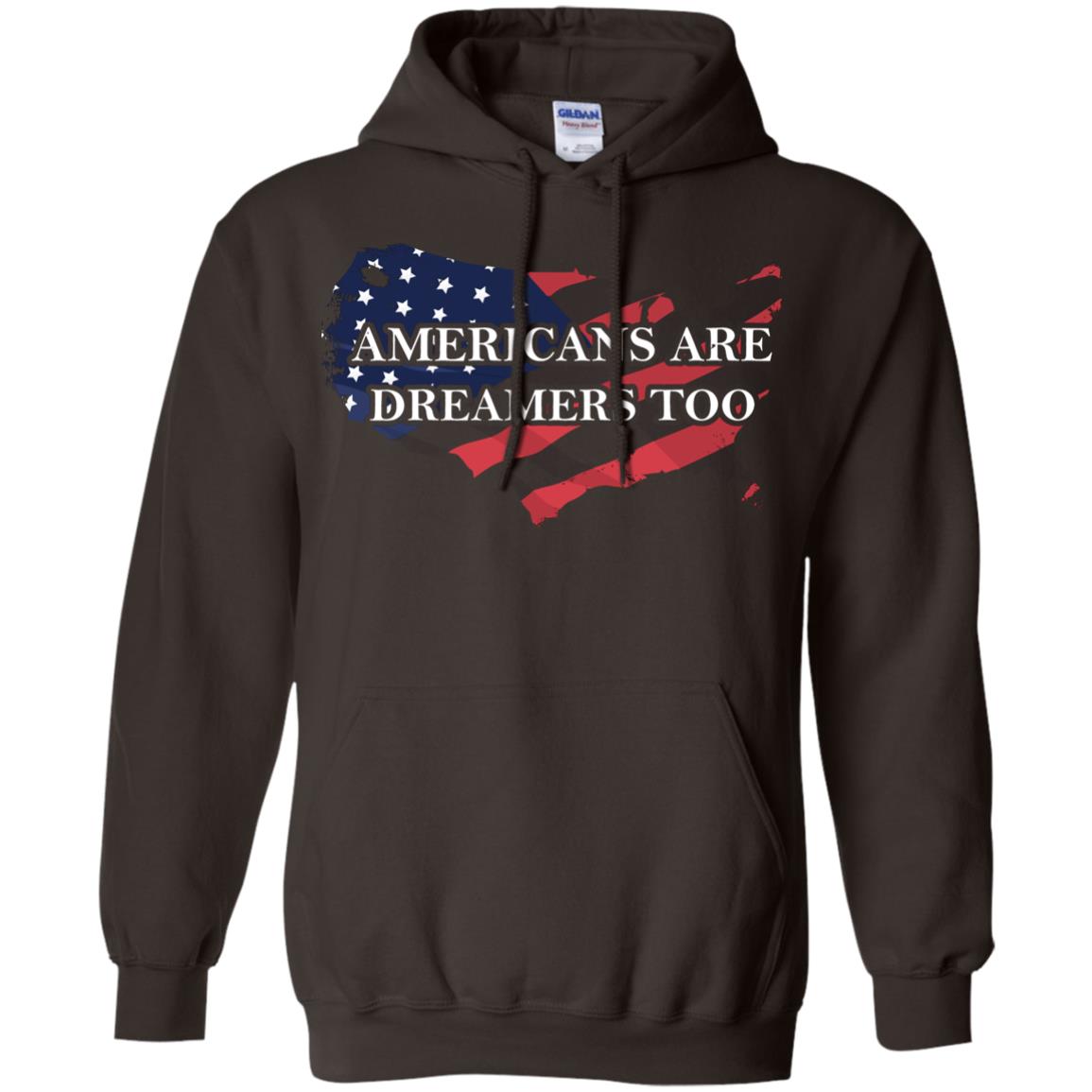 Americans Are Dreamers Too T-shirt Dark Chocolate