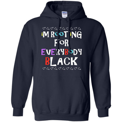 African American T-shirt I'm Rooting For Everybody Black Navy