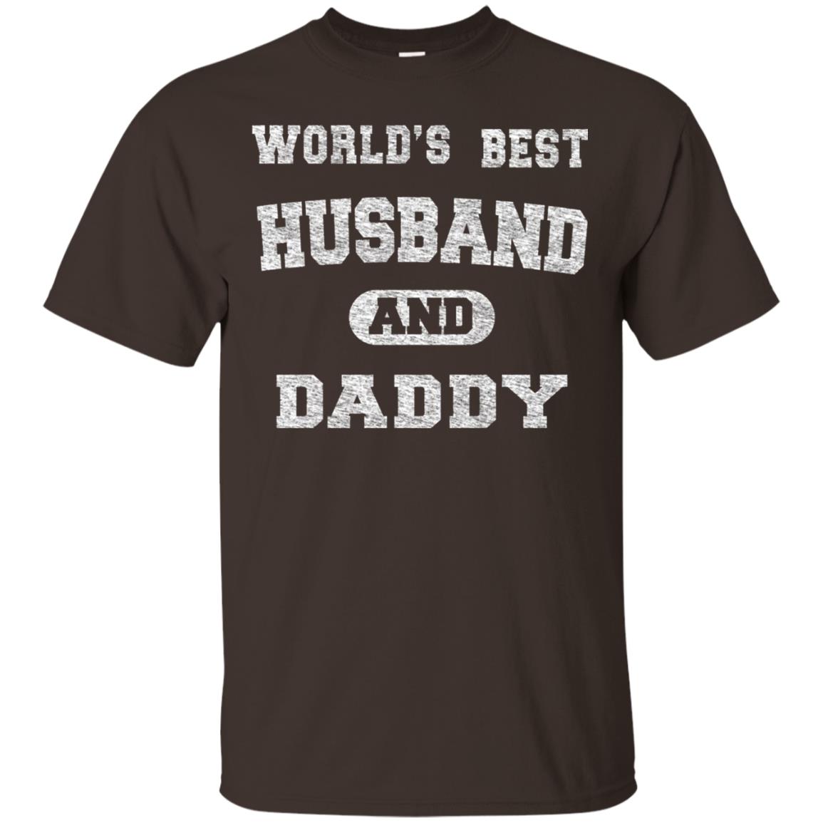 Worlds Best Husband And Daddy Family Shirt Dark Chocolate