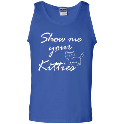 Show Me Your Kitties Cat Lover T-shirt Royal