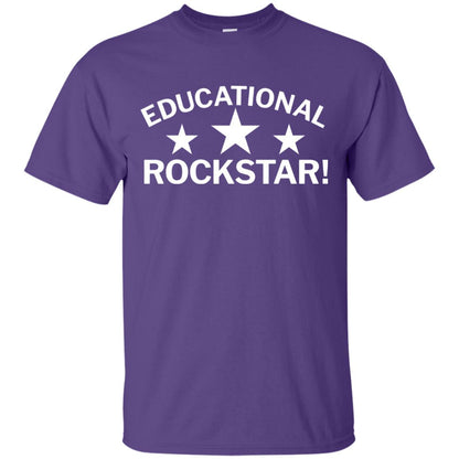 Teacher T-shirt Educational Rockstar Purple
