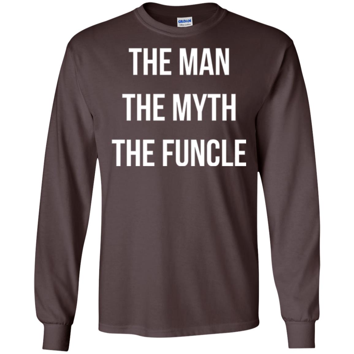 Uncle T-shirt The Man The Myth The Funcle Dark Chocolate
