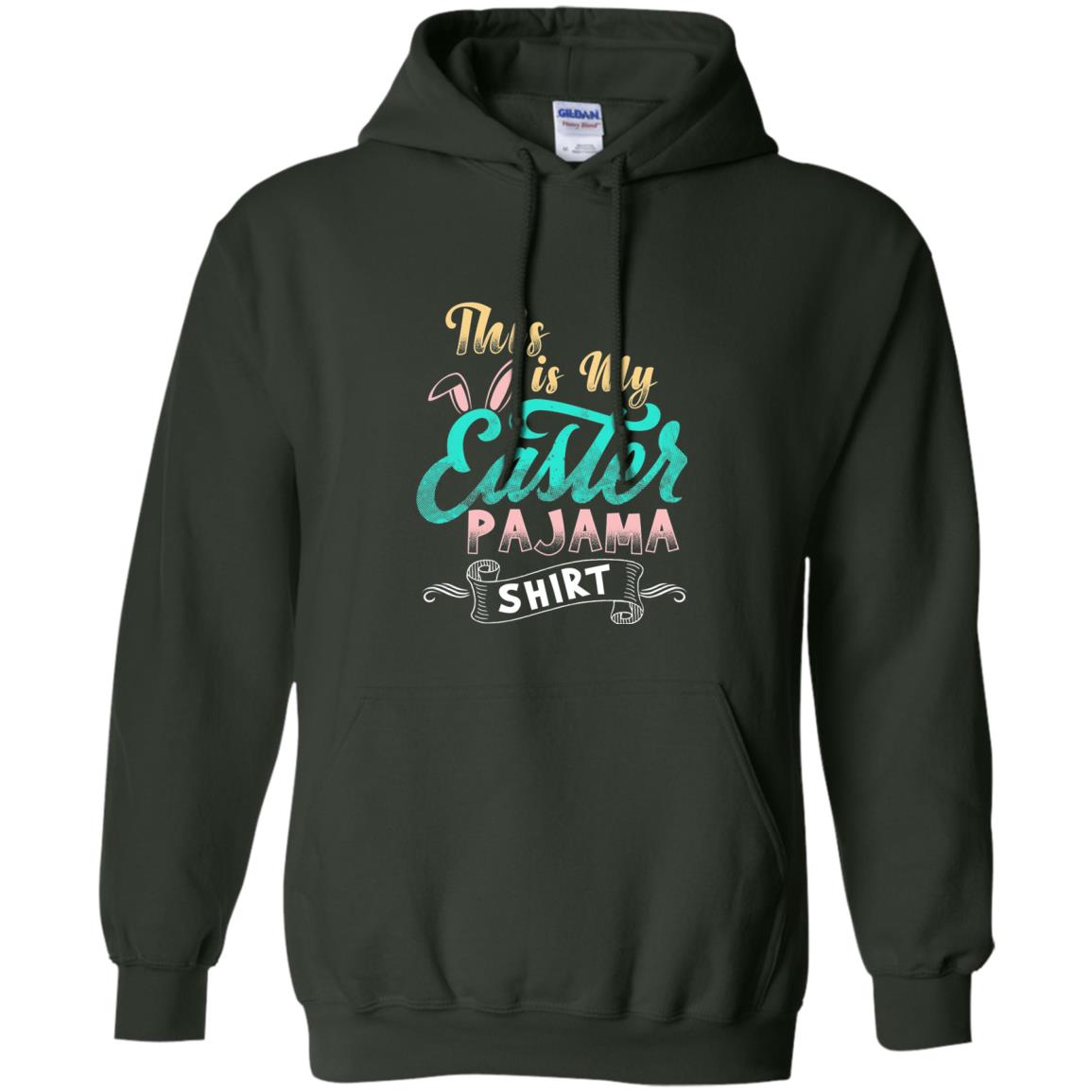 Easter T-shirt This Is Easter Pajama Shirt Forest Green