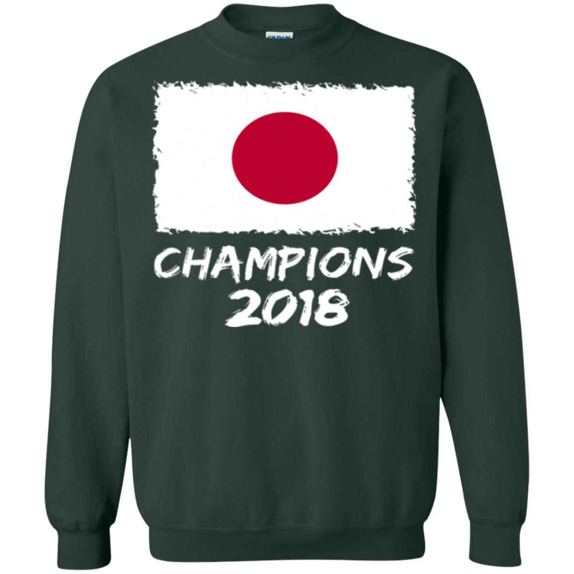 Football Lover T-shirt Japan Champions 2018 T-shirt Forest Green