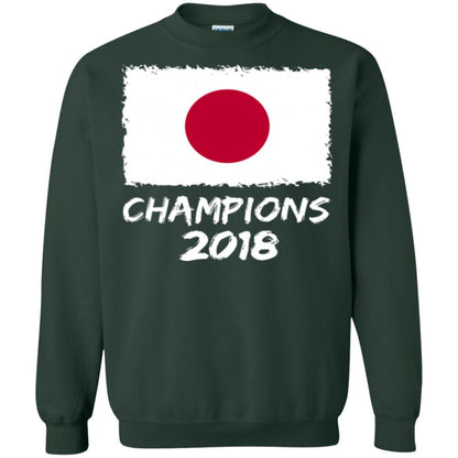 Football Lover T-shirt Japan Champions 2018 T-shirt Forest Green