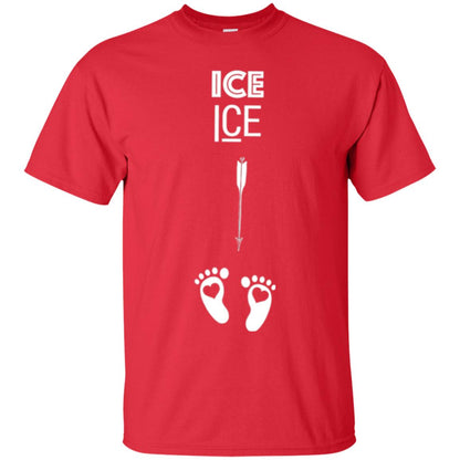Ice Ice Surprise Baby Pregnancy Announcement T-shirt Red