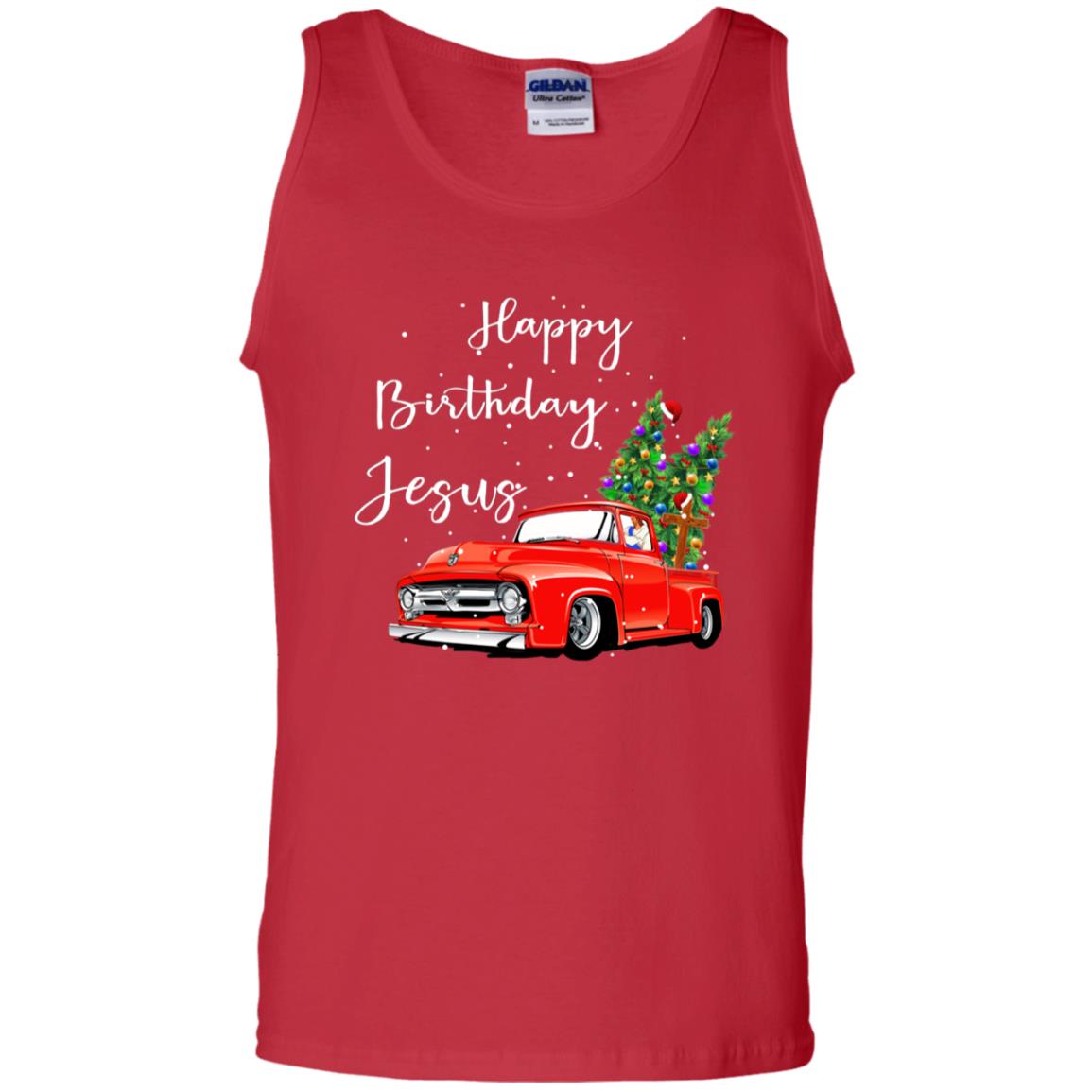 Happy Birthday Jesus Christian Christ X-mas Gift Shirt Red